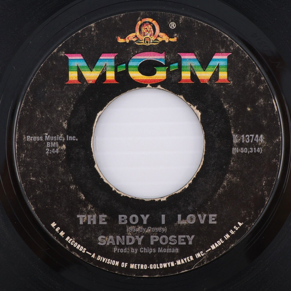 Sandy Posey, I Take It Back/The Boy I Love 45 rpm Vinyl Record 7" Single K-13744